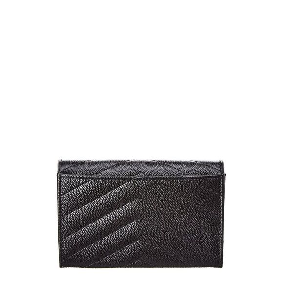 Saint Laurent Small Matelasse Leather Envelope Wallet - Picture 2 of 4